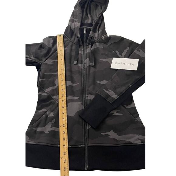 Athleta‎ Triump Activewear Printed Camo Full Zip Up Hoodie Sweatshirt Size Small - Picture 6 of 16